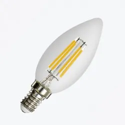 Bec LED filament PANLIGHT C37 5W 520Lm E14 2700K PL-CAF50142