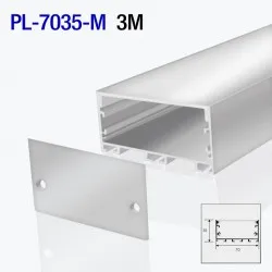 Profil din aluminiu pentru bandă LED exterior 3m/set 70*35mm PL-7035-M 3m PANLIGHT