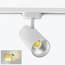 Proiector track cu LED pe sina 2 fire alb 20W 4000K PL-20D16AWH