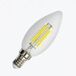 Bec LED filament PANLIGHT C37 5W 520Lm E14 4000K PL-CAF50144