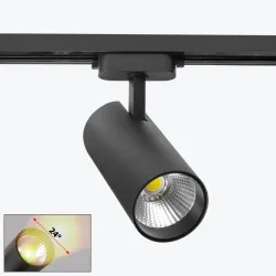 Proiector track cu LED pe sina 2 fire negru 20W 4000K PL-20D16ABK