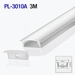 Profil din aluminiu pentru bandă LED interior 3m/set 30.3*9.8mm PL-3010A 3m PANLIGHT