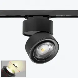 Proiector track cu LED ZOOM 15-45° pe sina 2 fire negru 28W 4000K PL-28PG30EBK