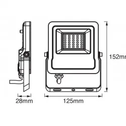 Projector LED smart WiFi 20W RGBW IP65 LEDV