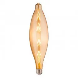 Bec LED filament ELLIPTIC AMBER 8W 620Lm E27 2200K 001-054-0008