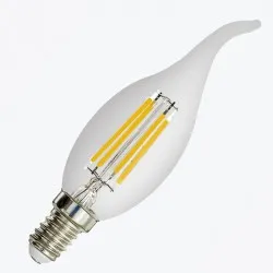 Bec LED filament flame PANLIGHT C37 5W 520Lm E14 2700K PL-CAT50142