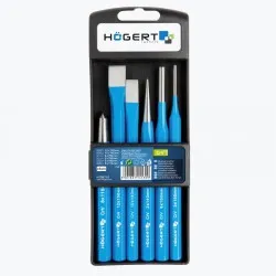 Set dalte de impact pentru taiere, 6 buc., CrV HT3B710 HOEGERT