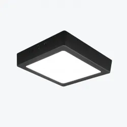 Corp de iluminare LED aplicat pătrat negru PL-US12CSB-P 12W 4000K