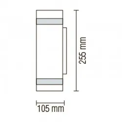 Corp de iluminat pe perete GARDENYA-2 max.2x35W IP44 230V GU10 075-010-0002-thumb-3