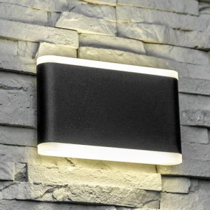 Corp de iluminat pe perete exterior LED VALLA 12W 960LM IP54 4000K negru LD-VALLA12W-40