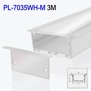 Profil din aluminiu pentru bandă LED interior alb 3m/set 86*35mm PL-7035WH-A-A 3m PANLIGHT