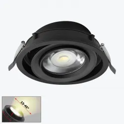 Corp de iluminat LED ZOOM 15-45° incorporabil negru 28W 4000K PL-28PT30ABK