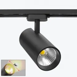 Proiector track cu LED pe sina 2 fire negru 30W 4000K PL-30E16ABK