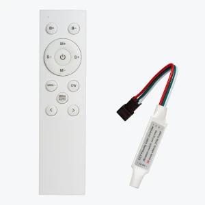 Controller pentru banda LED digitala adresabila CCT cu telecomanda RF, DC12-24V, IP20, 3000K/4000K/6500K 1х2048 pix, Flowing/Running PANLIGHT