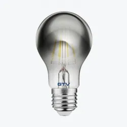 Bec LED filament Vintage fumuriu C37 8W 480Lm E27 2700K LD-A60FP8-30 GTV