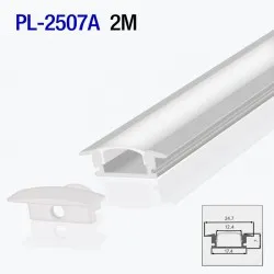 Profil din aluminiu pentru bandă LED interior 2m/set 24.7*7mm PL-2507A 2m PANLIGHT