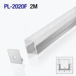 Profil din aluminiu pentru bandă LED exterior 2m/set 20*20mm PL-2020F 2m PANLIGHT