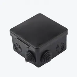 Cutie de distributie cu capac KMP-030-031 ext. (80х80х50), 7 garn neagra IP 54 plc-kmr-030-031-2b EKF PROxima-thumb-1