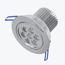 Corp de iluminare LED încastrat rotativ din aluminiu 7*1W Warmwhite 2700-3300K