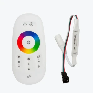 Controller pentru banda LED digitala adresabila RGB-IC cu telecomanda Touch DC5-24V, 18A, IP20 PANLIGHT