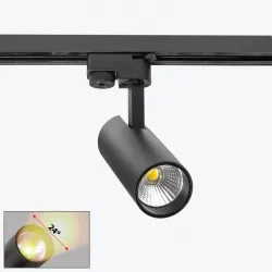 Proiector track cu LED pe sina 2 fire negru 10W 4000K PL-10C16ABK