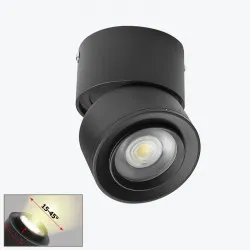 Proiector cu LED ZOOM 15-45° pe tavan negru 15W 4000K PL-15PT20EBK