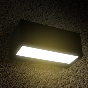 Aplica LED de fatada 9W 4000K IP54 bidirectional 185x90x75mm negru PL-13641P PANLIGHT