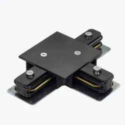 Conector model T p/u sina track 2 fire incorporata negru PL-RCTBK