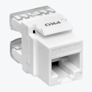 Модуль Keystone TERACOM PRO Cat.6 RJ-45 неэкранированный 110 IDC 180 градусов белый TRP-KSTN-180D-6UTP-WH EKF PROxima