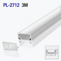 Profil din aluminiu pentru bandă LED exterior 3m/set 27*11.8mm PL-2712 3m PANLIGHT