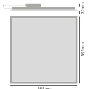 Panou LED PL ECO 600 E încastrat alb 36W 6500K 595x595mm LEDVANCE-thumb-2