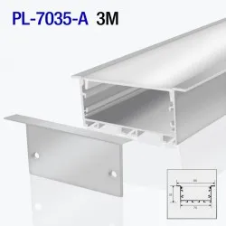 Profil din aluminiu pentru bandă LED interior 3m/set 86*35mm PL-7035-A 3m PANLIGHT