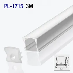 Profil din aluminiu pentru bandă LED exterior 3m/set 17.2*14.4mm PL-1715 3m PANLIGHT