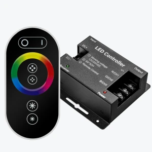 Controller pentru banda LED RGB cu telecomanda Touch DC12-24V, 18A, max 432W. IP20 PANLIGHT