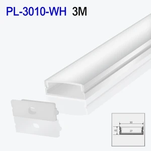 Profil din aluminiu pentru bandă LED exterior alb 3m/set 30*10mm PL-3010-WH 3m PANLIGHT